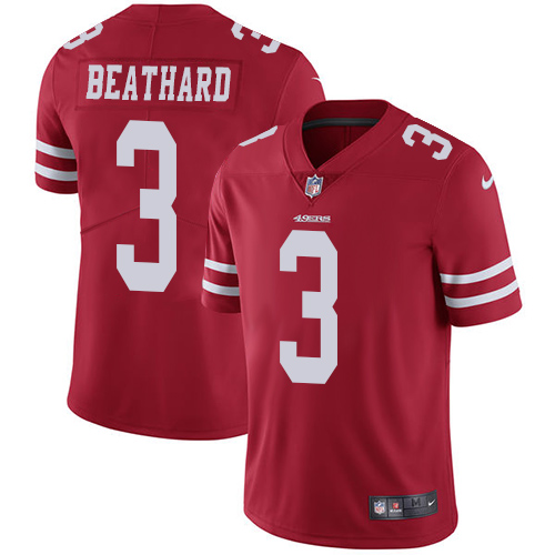 San Francisco 49ers Limited Red Men C. J. Beathard Home NFL Jersey 3 Vapor Untouchable